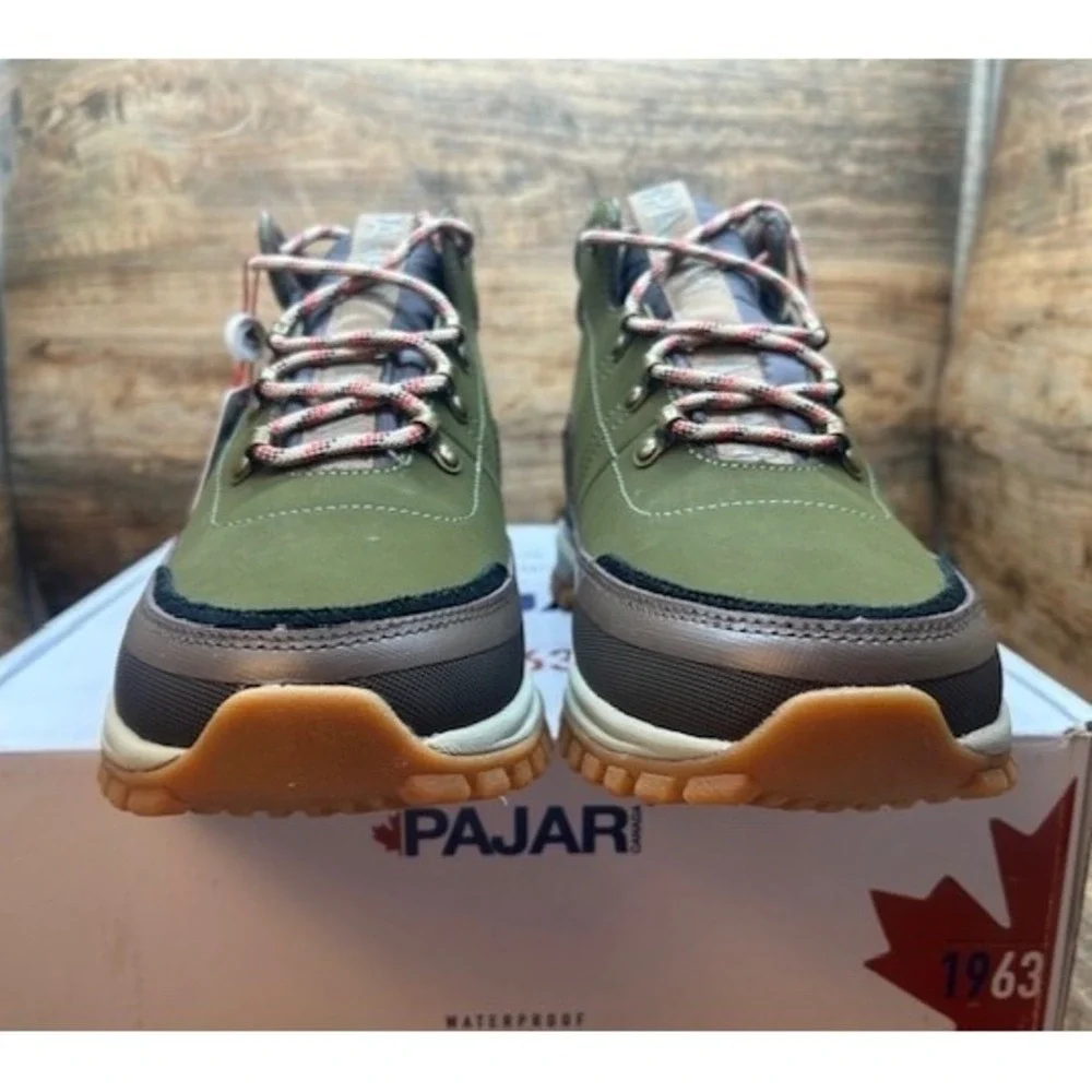 PAJAR Men's Fielding Waterproof Insulated Hiking Snow Boots Green NIB - 10-10.5